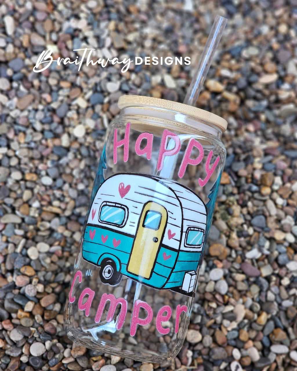 Summer Lake Day Collection Can Glass Set