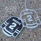 Personalized Acrylic Hockey Jersey Bag Tag
