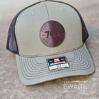 North Dakota 701 Trucker Hat: Richardson 112 Leather Patch Snapback