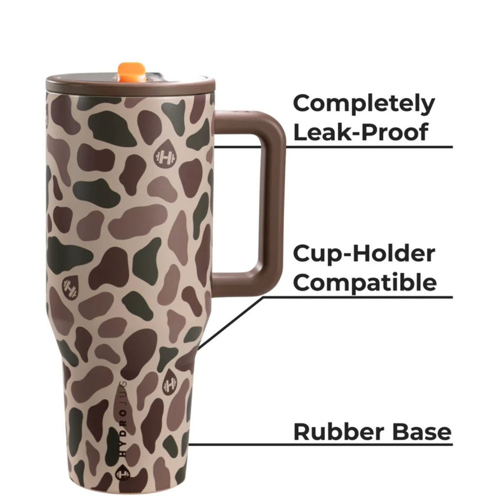 Hydrojug 40oz Traveler Customized Name - Duck Camo