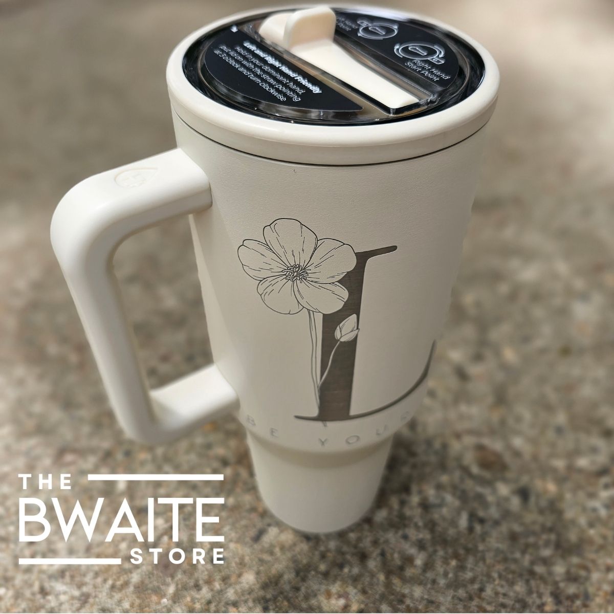 Hydrojug 32oz Traveler Peonies Custom Design