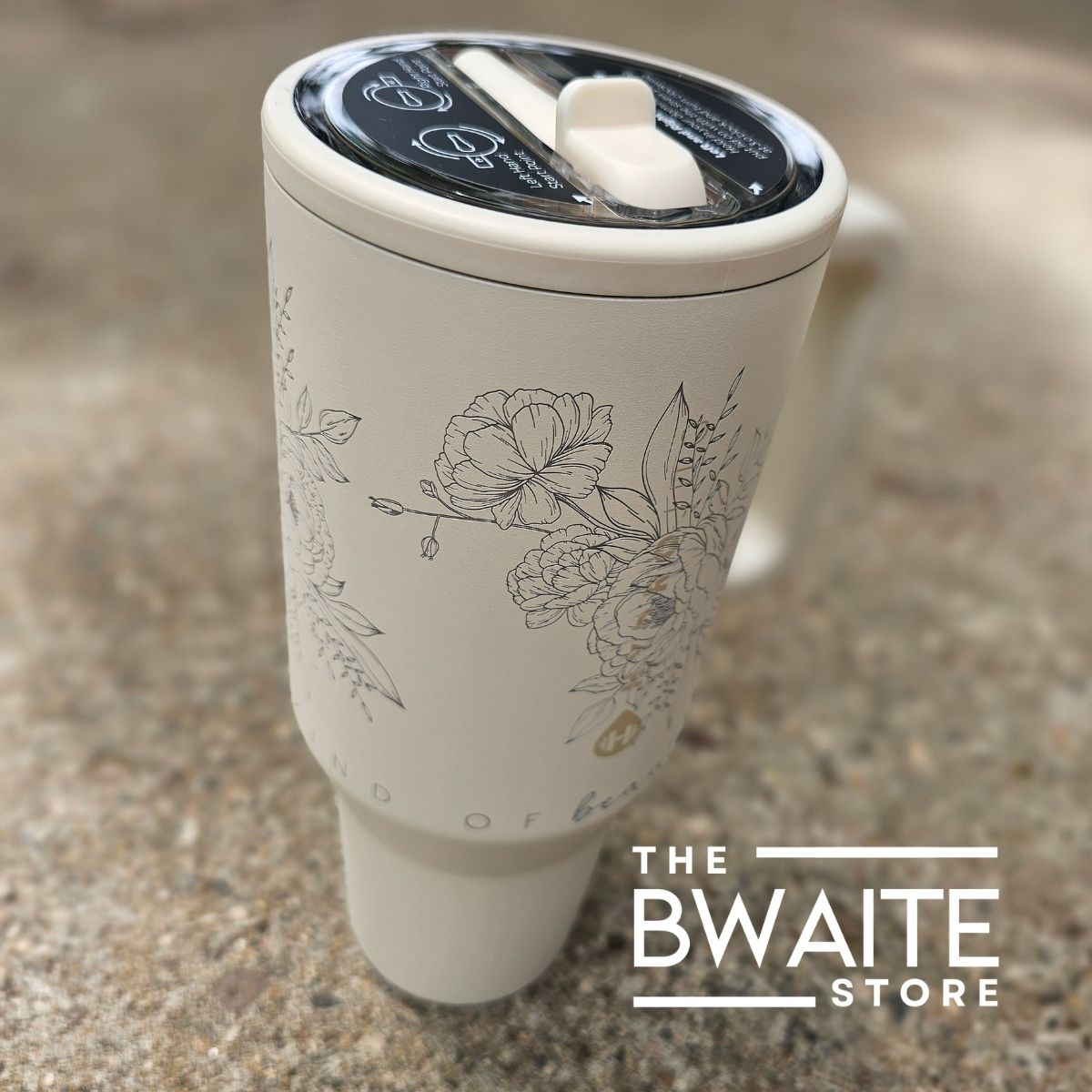 Hydrojug 32oz Traveler Peonies Custom Design