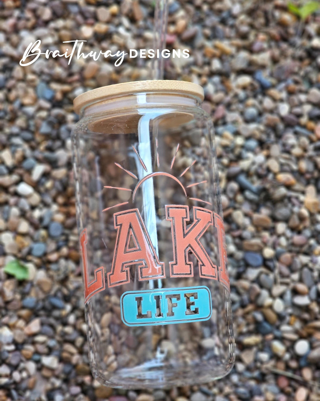 Summer Lake Day Collection Can Glass Set