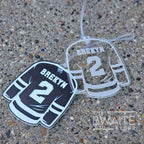 Personalized Acrylic Hockey Jersey Bag Tag