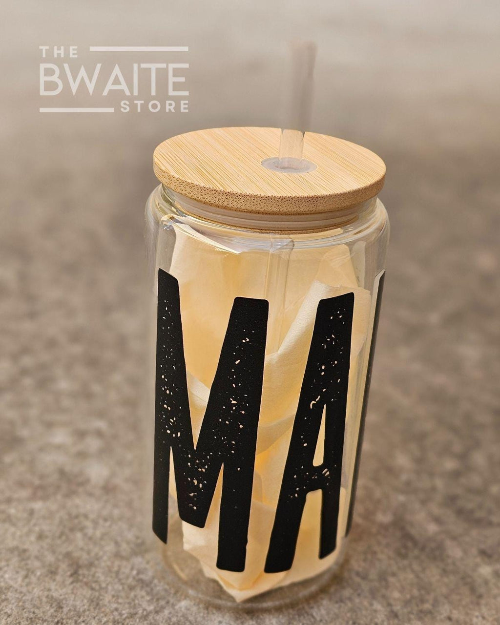 MAMA 16oz Iced Coffee Can Glass Set