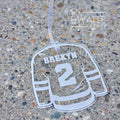 Personalized Acrylic Hockey Jersey Bag Tag