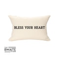 BLESS YOUR HEART Lumbar Throw Pillow Cover ONLY