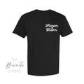 HB BISON RETRO CHEST DESIGN BLACK CC TSHIRT YOUTH + ADULT : PREORDER