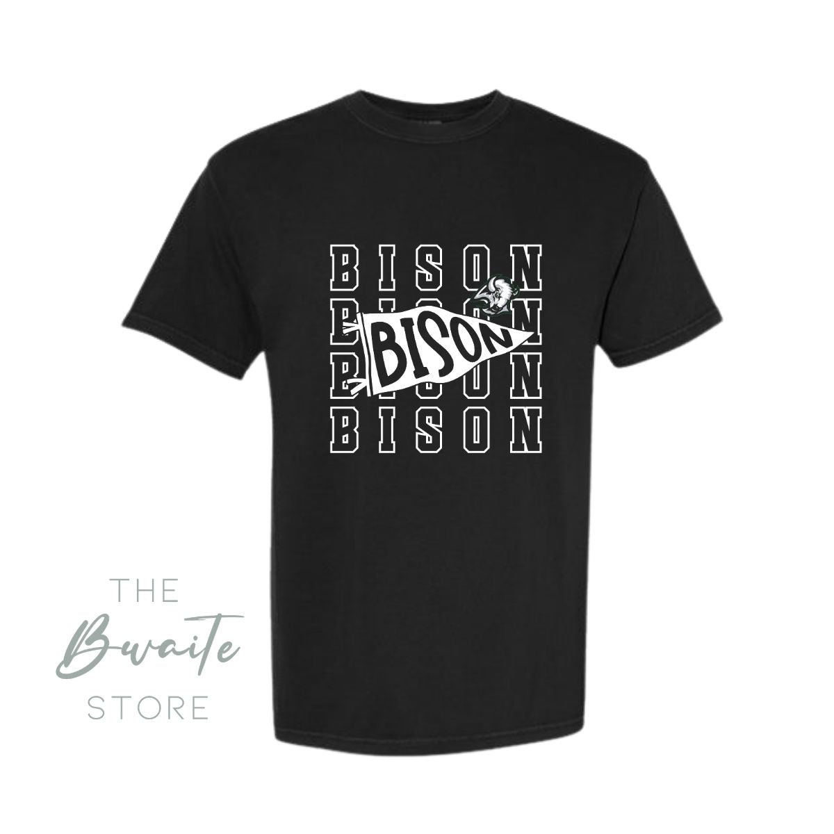 HB BISON PENNANT CC TSHIRT YOUTH + ADULT  : PREORDER