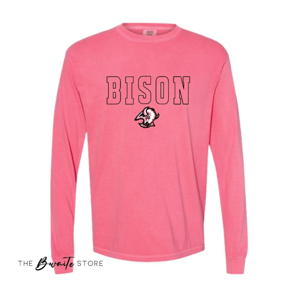HAZEN BISON PINK OUT CC ADULT LONG SLEEVE TEE  : PREORDER