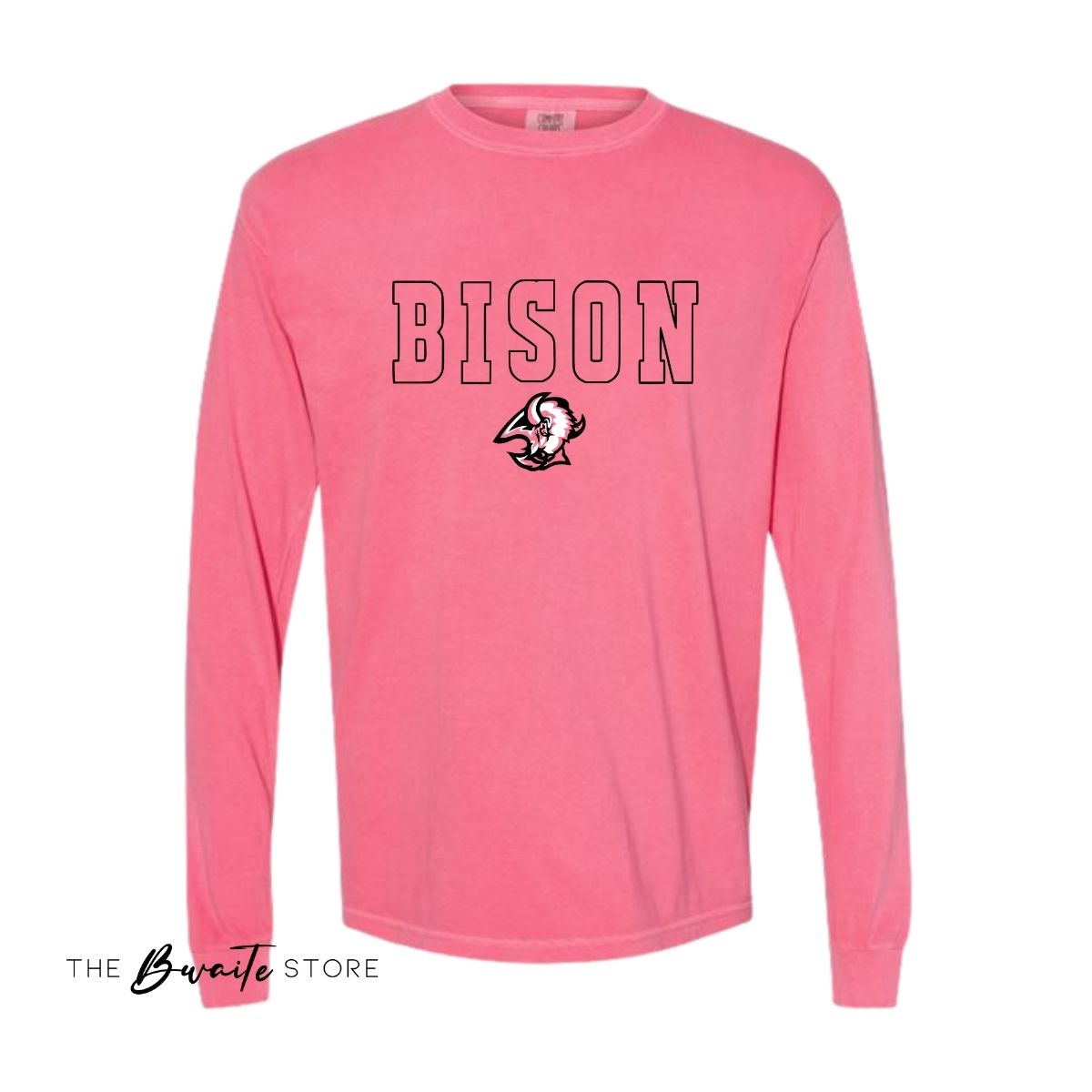 HAZEN BISON PINK OUT CC ADULT LONG SLEEVE TEE  : PREORDER