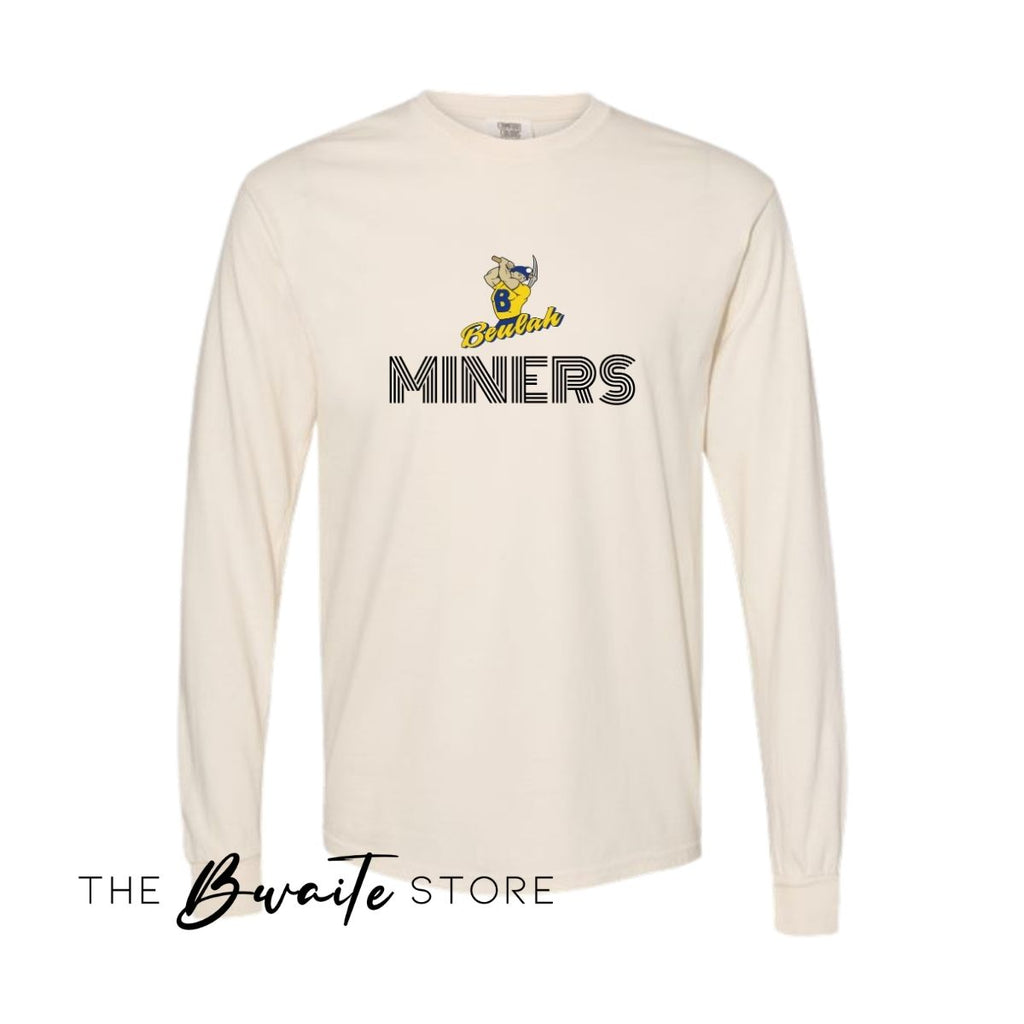 BM BEULAH MINERS IVORY CC LONG SLEEVE TEE  : PREORDER