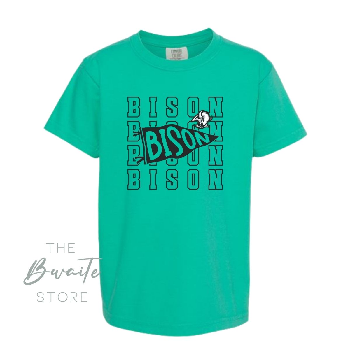 HB BISON PENNANT CC TSHIRT YOUTH + ADULT  : PREORDER