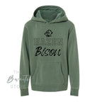 HAZEN BISON Pigment Dyed Hoodie YOUTH : PREORDER
