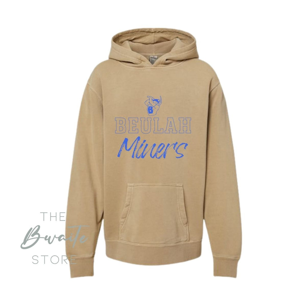 BEULAH MINERS Pigment Dyed Hoodie YOUTH : PREORDER