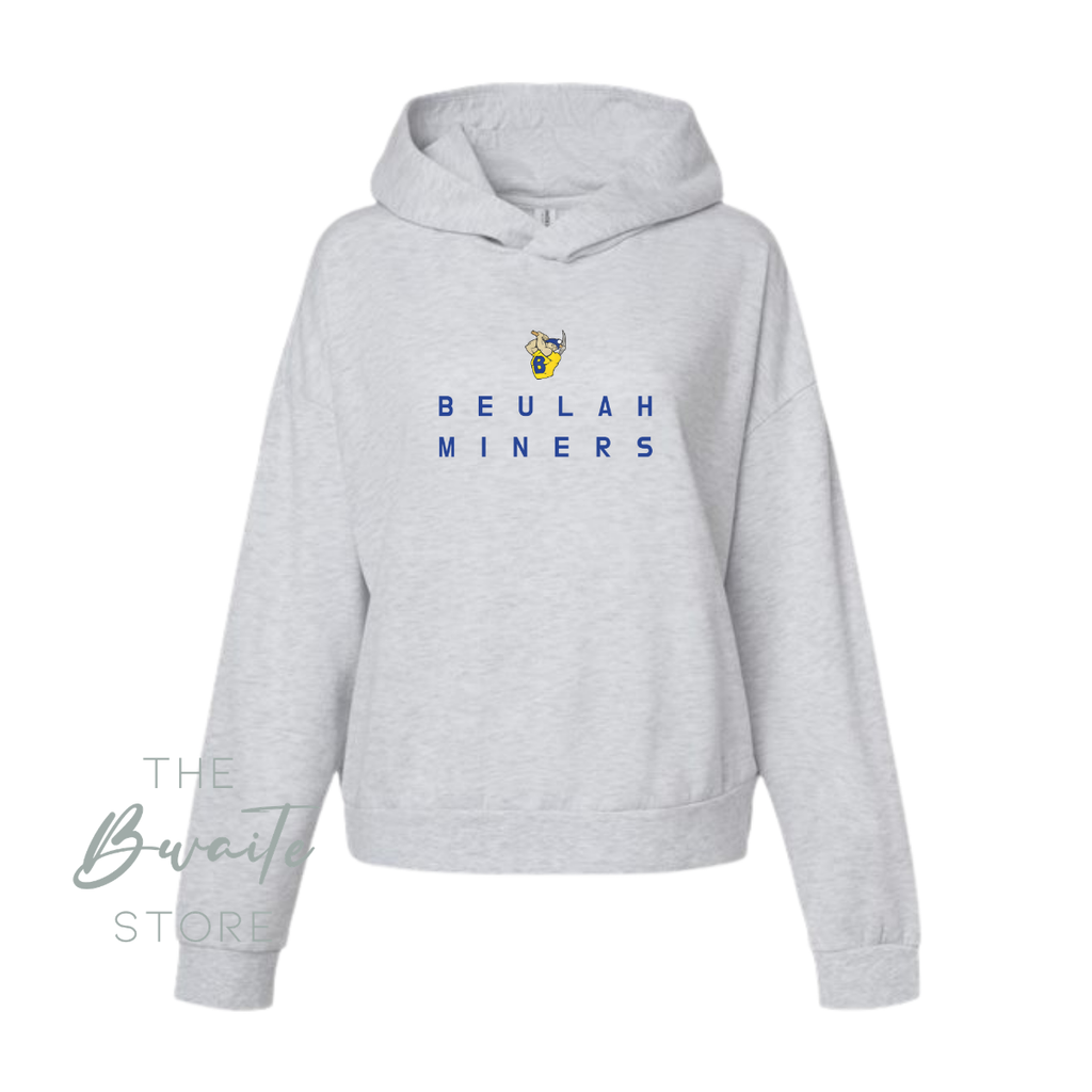 BEULAH MINERS WOMEN'S BOXY FIT Sweatshirt CREWNECK/HOODED SWEATSHIRT : PREORDER