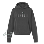 HAZEN BISON WOMEN'S BOXY FIT CREWNECK/HOODED SWEATSHIRT : PREORDER