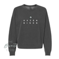 HAZEN BISON WOMEN'S BOXY FIT CREWNECK/HOODED SWEATSHIRT : PREORDER