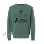 HAZEN BISON Pigment Dyed Sweatshirt : PREORDER