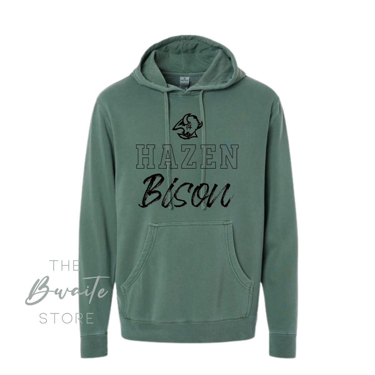 HAZEN BISON Pigment Dyed Sweatshirt : PREORDER
