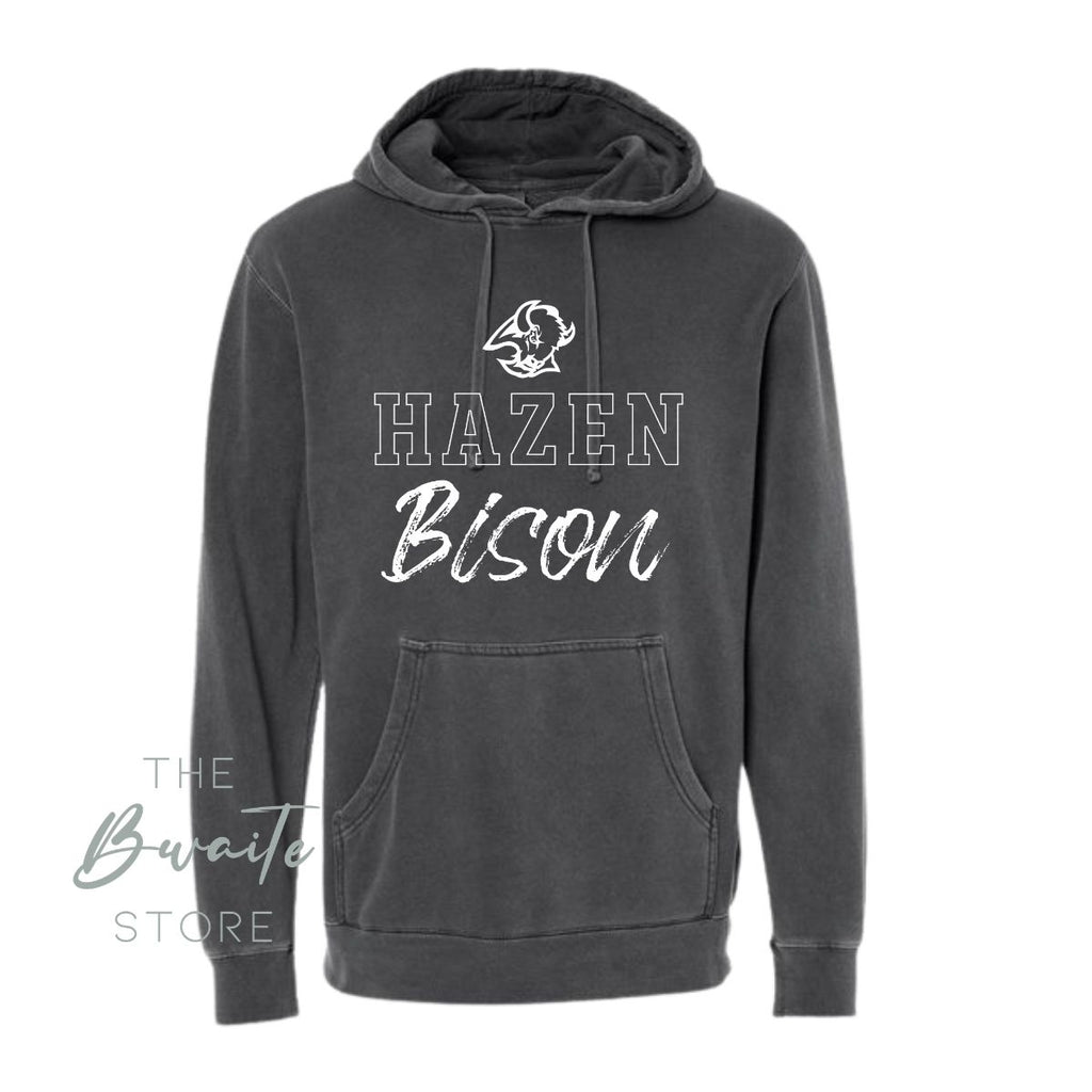 HAZEN BISON Pigment Dyed Sweatshirt : PREORDER
