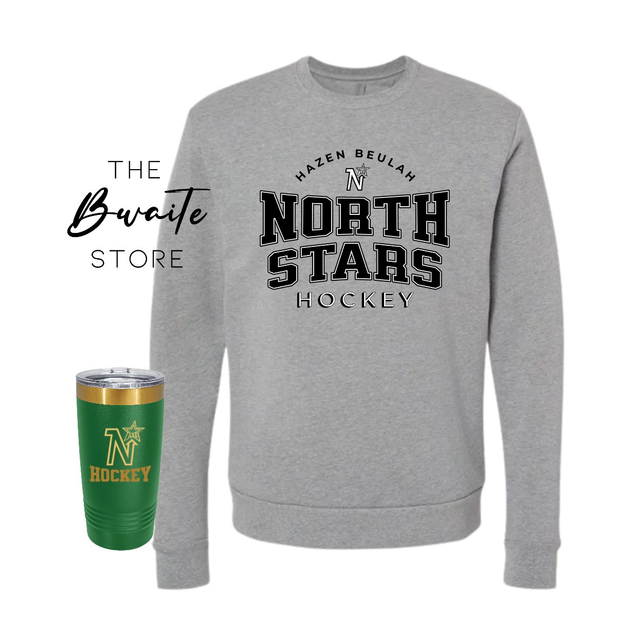 NORTH STARS HOCKEY CREWNECK/HOODED THE RINKSIDE BUNDLE : PREORDER