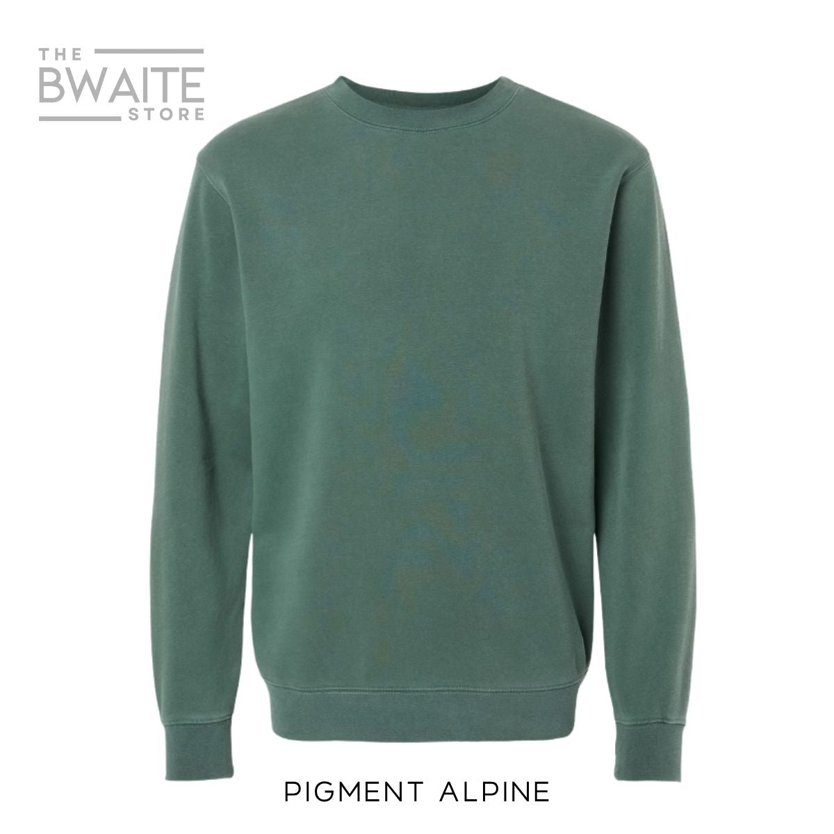Customizable Pigment Dyed Crewneck Sweatshirt