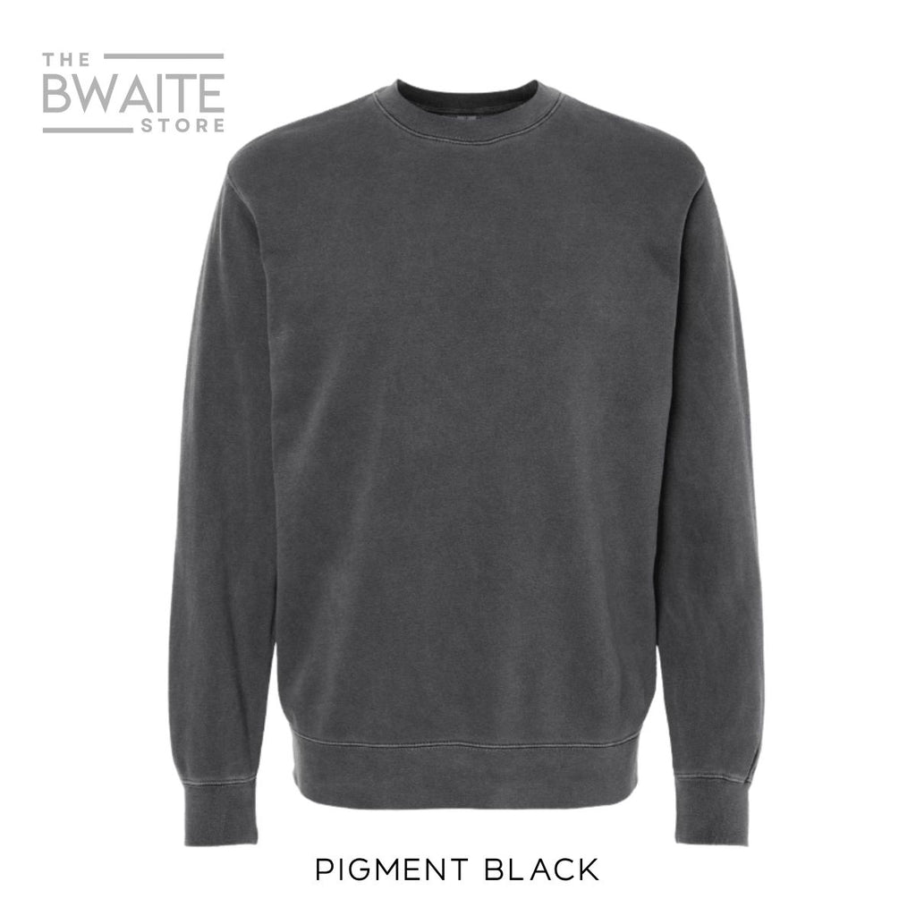 Customizable Pigment Dyed Crewneck Sweatshirt