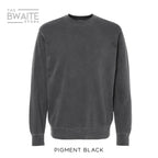 Customizable Pigment Dyed Crewneck Sweatshirt