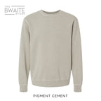 Customizable Pigment Dyed Crewneck Sweatshirt