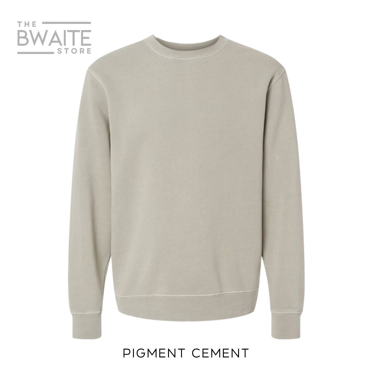 Customizable Pigment Dyed Crewneck Sweatshirt