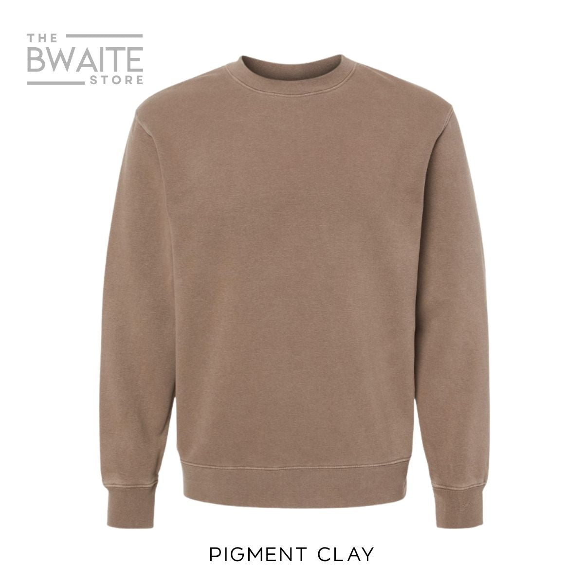 Customizable Pigment Dyed Crewneck Sweatshirt