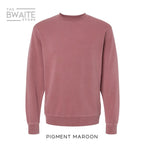 Customizable Pigment Dyed Crewneck Sweatshirt
