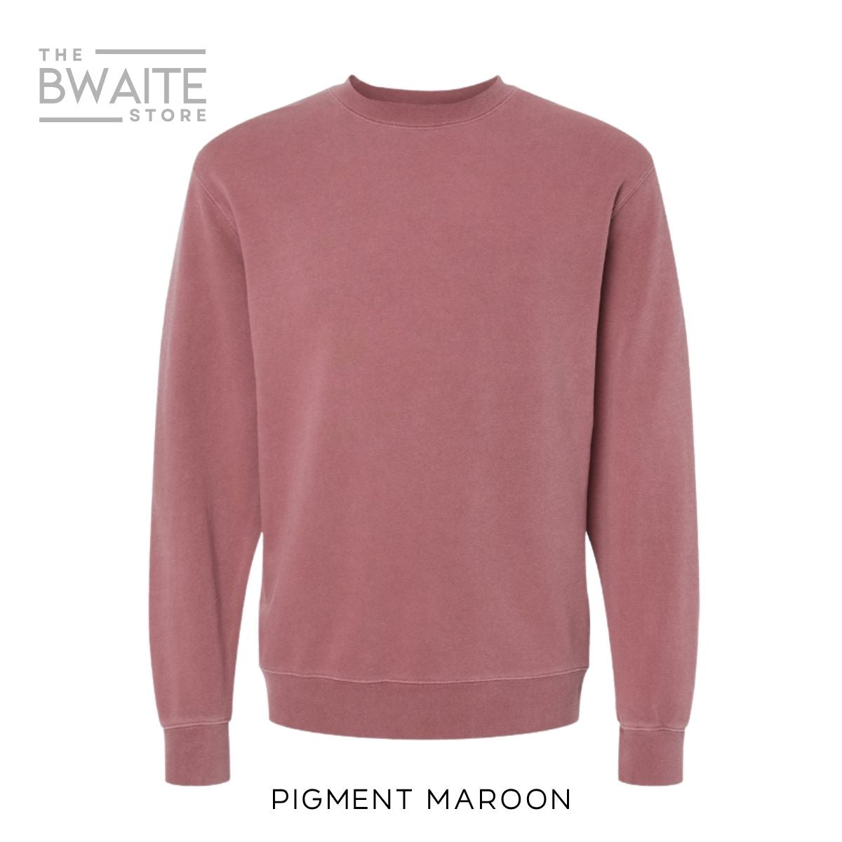 Customizable Pigment Dyed Crewneck Sweatshirt