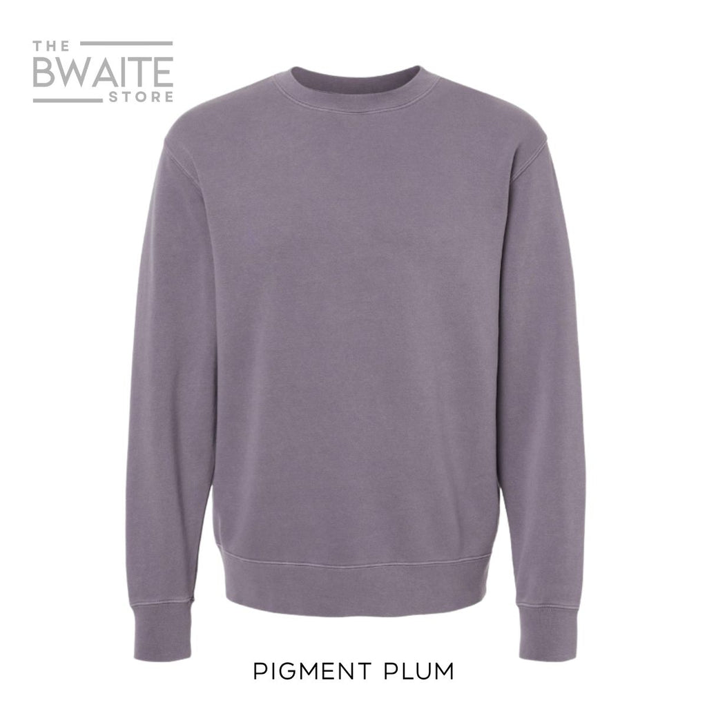 Customizable Pigment Dyed Crewneck Sweatshirt