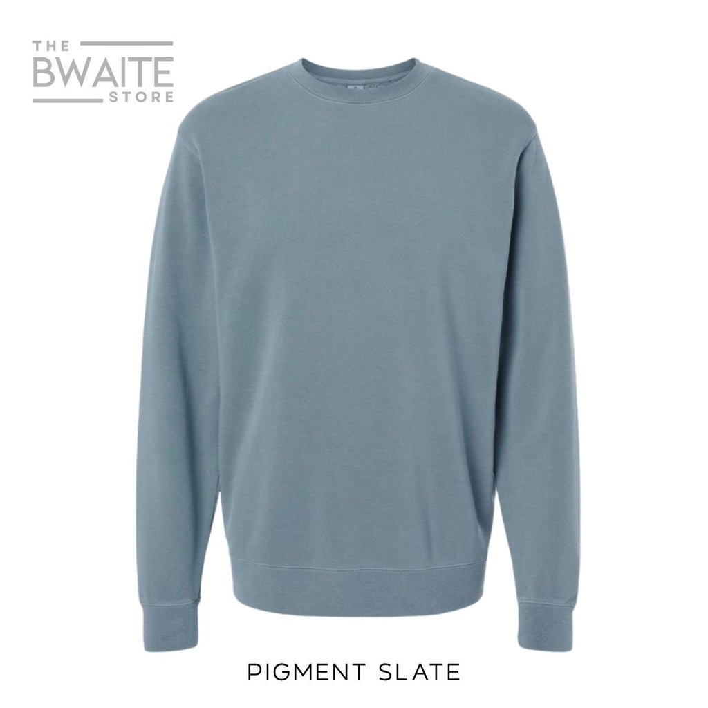 Customizable Pigment Dyed Crewneck Sweatshirt