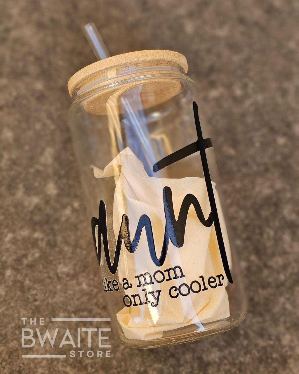 Aunt like a mom but cooler Can Glass Set