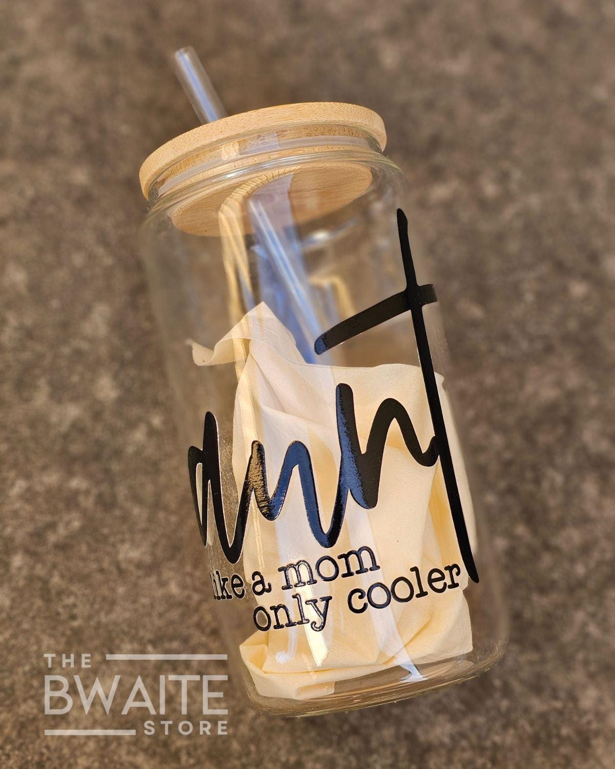 Aunt like a mom but cooler Can Glass Set