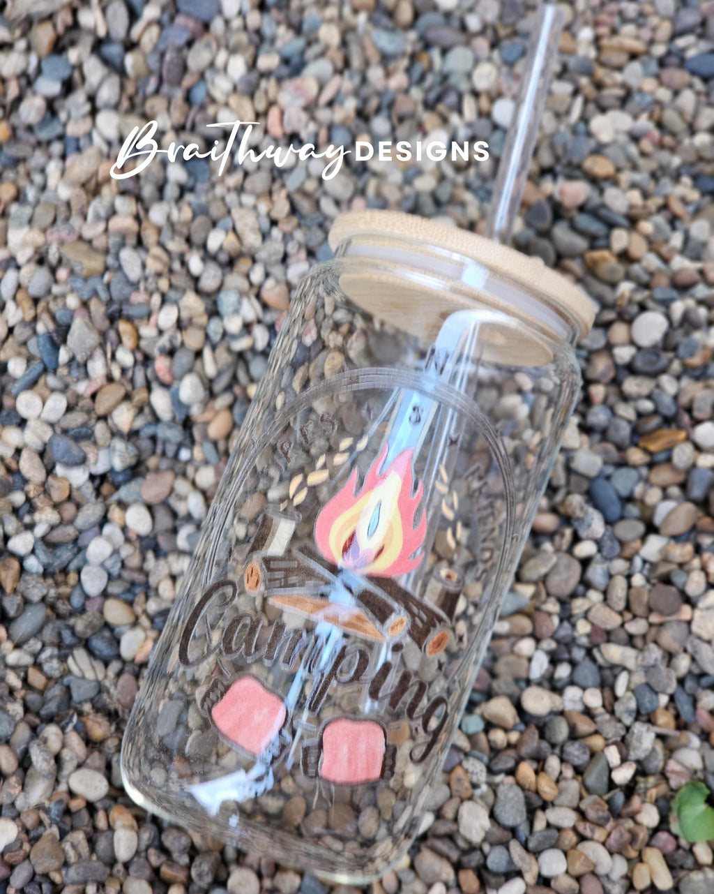 Summer Lake Day Collection Can Glass Set