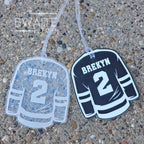 Personalized Acrylic Hockey Jersey Bag Tag