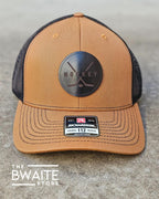 Hockey Leather Patch R112 Snapback Trucker Hat